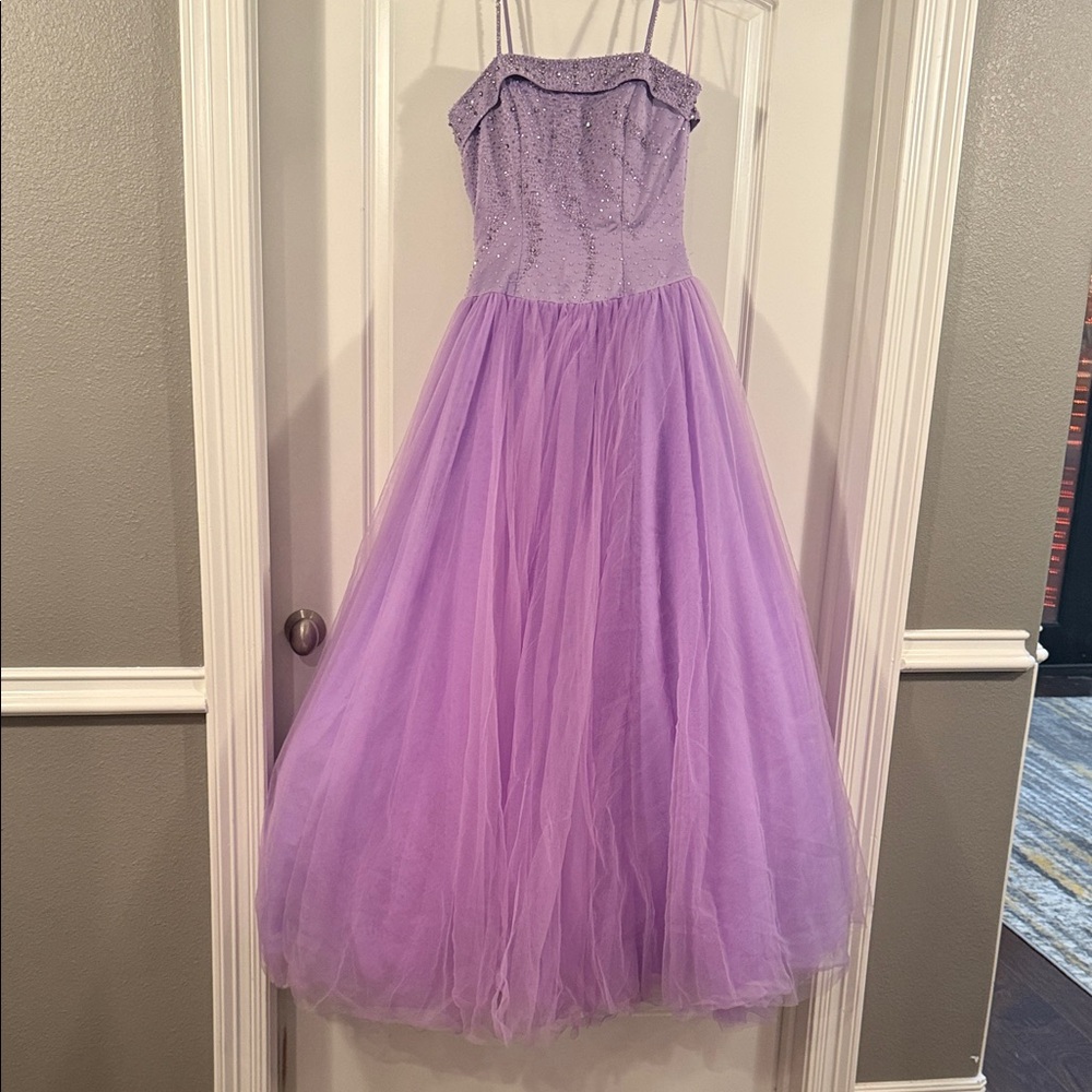 Elegant Lavender Prom Dress